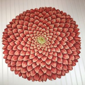 Gorgeous Vintage Floral Table Cloth